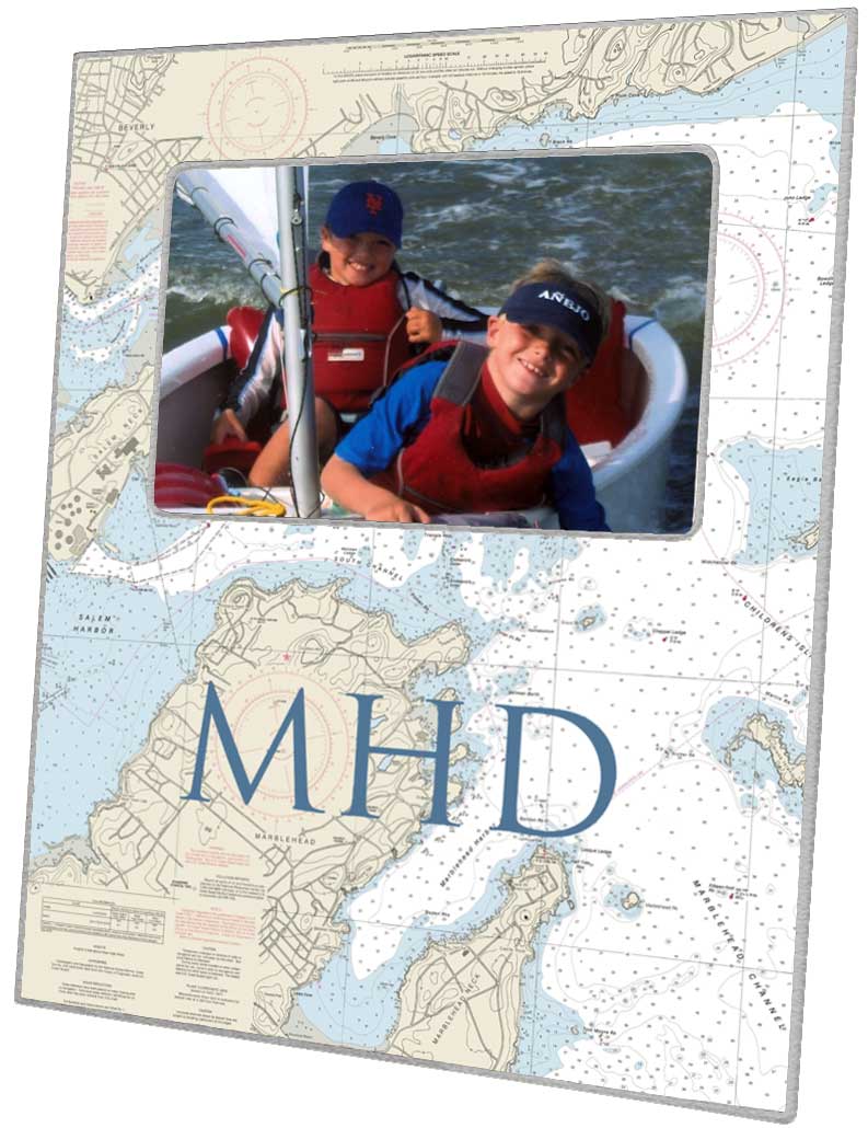 F2714 Marblehead Nautical Chart Frame Marye_Kelley