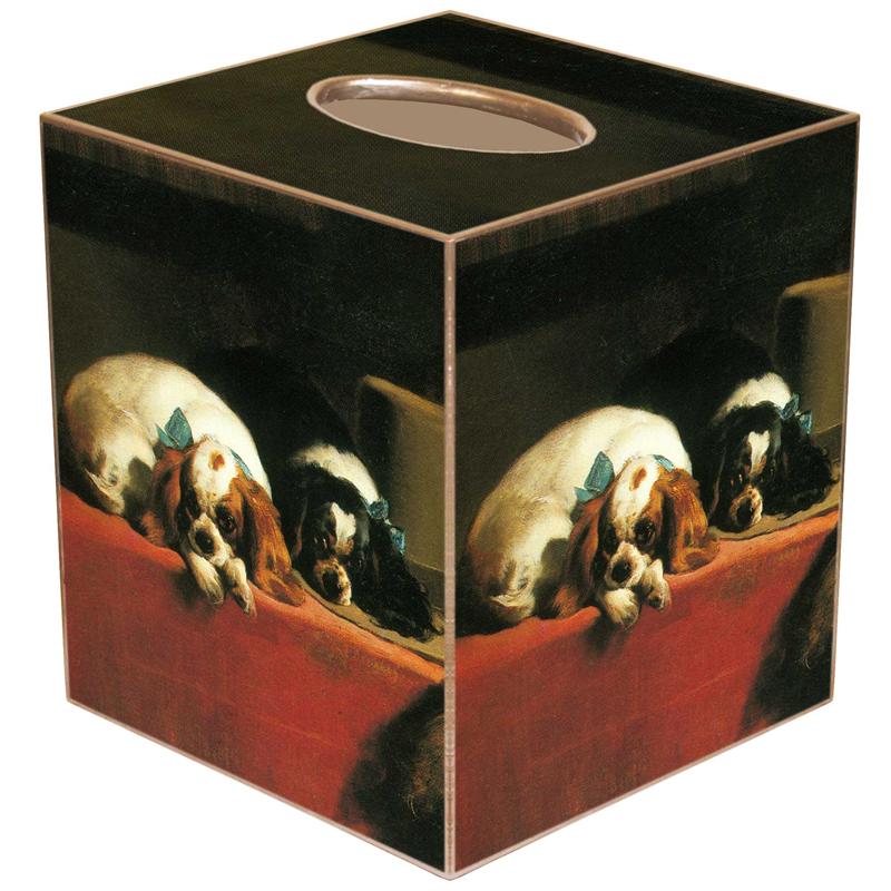 TB137-King Charles Spaniels Tissue Box Cover – Marye_Kelley